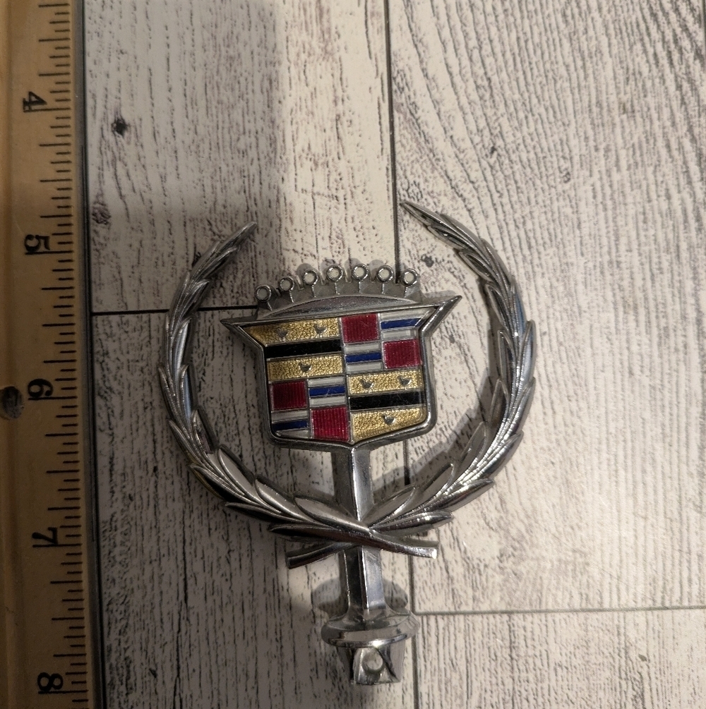 Cadillac Silver and Gold Emblem